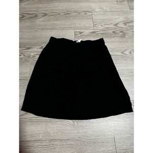J. Crew Skirt Women's 2P‎ Black A-Line Wool Blend Career Minimalist Fall Attire